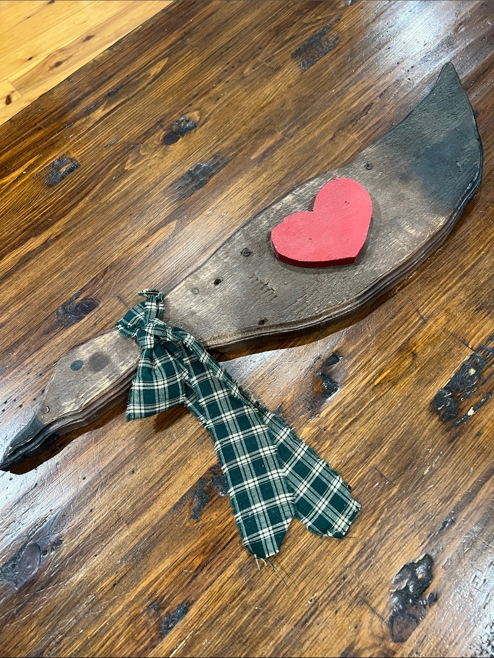 Rustic Vintage Wooden Goose